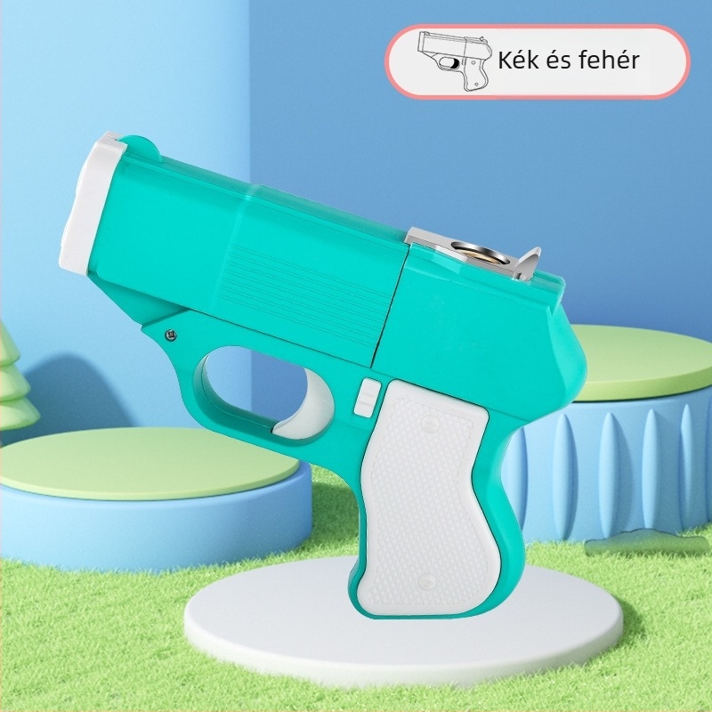 Fém alakú pisztoly formájú öngyújtó és cigarettatároló, bután, szélálló, testreszabható logó, 100 darabos doboz