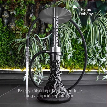 Rozsdamentes acél vízipipa készlet, 6 darabos, testreszabható, Hemu smoking set