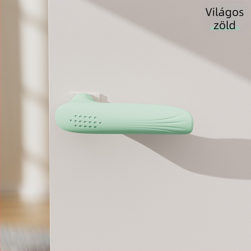 Silikon ajtókilincs védőburkolat — láthatatlan ütéscsillapító, antistatikus, Crocodile modell, CT-01 falra szerelhető, standard felépítés, Shield Daddy márka