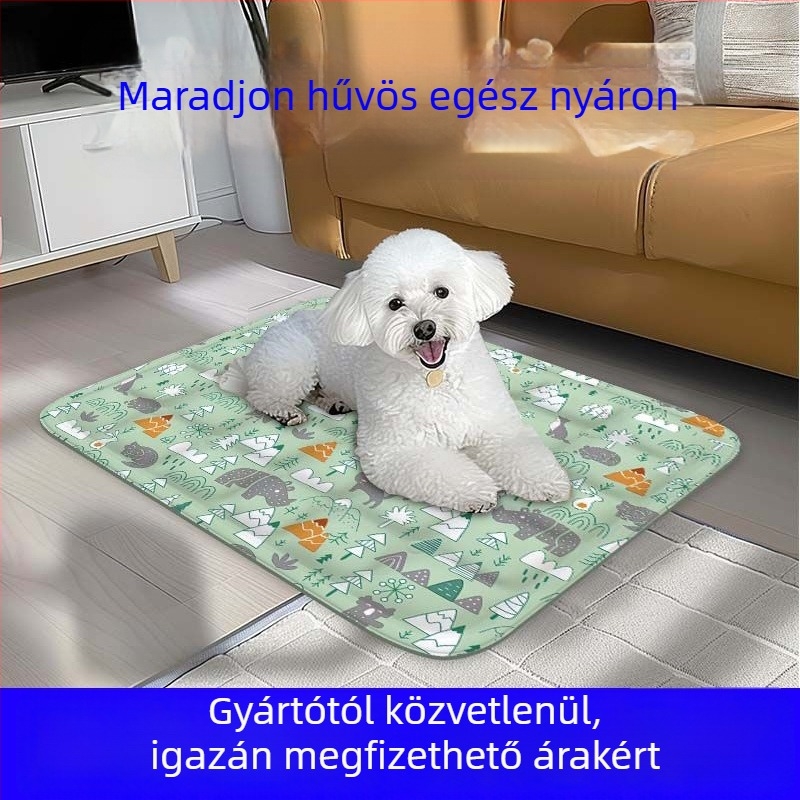 Gél hűtő fekhely kutyáknak és macskáknak – Kategória: Ágy; Anyag: Gél; Alkalmas: Kutyák; Tisztítás: Ne öblítse; Nincs vécé tálca