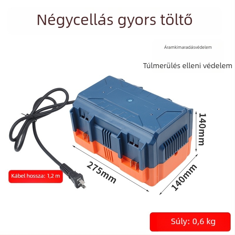 Gyorstöltő talapzat lítium-ion akkumulátorhoz, A3 csatlakozó, intelligens gyorstöltés, 4/6 ülés kompatibilis