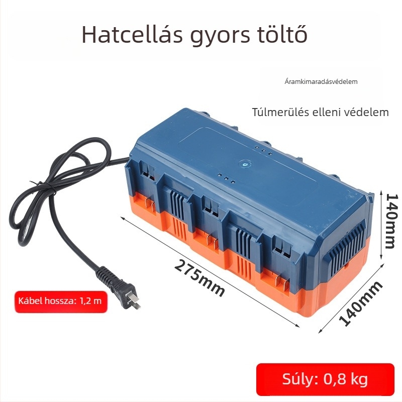 Gyorstöltő talapzat lítium-ion akkumulátorhoz, A3 csatlakozó, intelligens gyorstöltés, 4/6 ülés kompatibilis