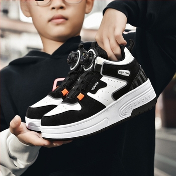 Heelys gyerekeknek – uniszex, kettős kerékkel, PU kerékkel, rejtett sarok, forgó csat, modell 866