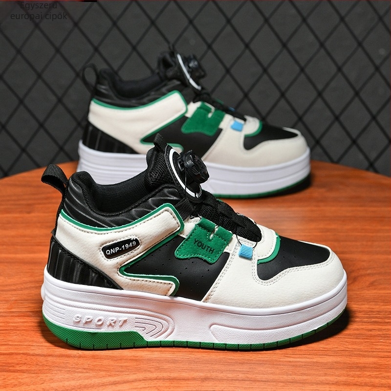 Heelys gyerekeknek – uniszex, kettős kerékkel, PU kerékkel, rejtett sarok, forgó csat, modell 866