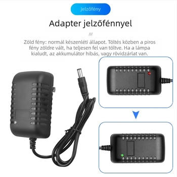 12V 1000mA ólom-akkumulátor töltő gyerekek elektromos autójához, intelligens irányjelző fény