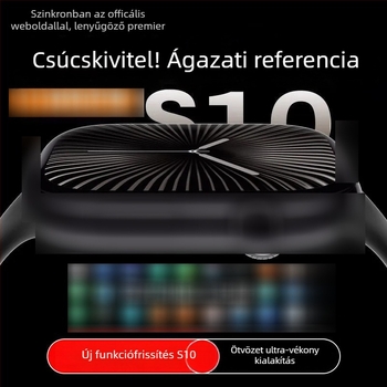 S10 okosóra – Prémium kiadás NFC offline fizetéssel, pulzusmérés, Bluetooth hívások, mágneses töltés, vízálló