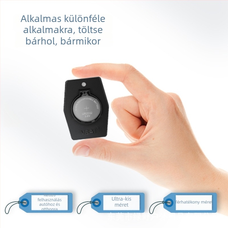 Li-ion gombakkumulátor töltő LIR2032/LIR2025, USB töltő, bemenet AC110-240V, kimenet 2.8-8.7V, KC tanúsított