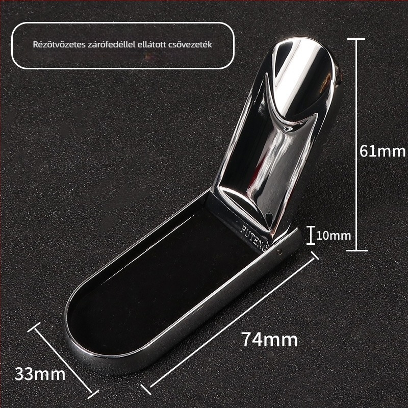 Összecsukható tömörfa pipatartó – kézzel készített, modern minimalista stílus, egy rekeszes, otthoni használatra