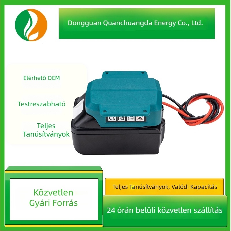 Makita 18V BL1860 akkumulátor-adapter DIY konverter, bemenet 20V/kimenet 20V, CE tanúsítvány
