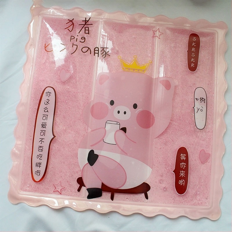 Karikatúrás hűtőpad irodai használatra, PVC-gél párna (Anyag: PVC • Töltet: víz • Stílus: karikatúra • Használat: hűtés és hőguta megelőzése)