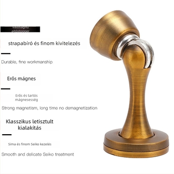 Cinkötvözetből készült minimalist ajtócsukó, beltéri fa ajtókhoz, falra szerelhető CT-01, kézi működtetés, standard felépítés