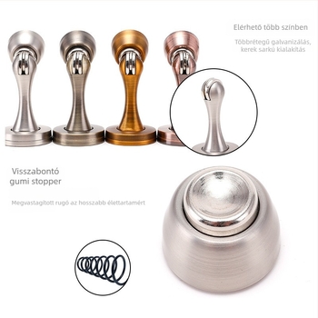 Cinkötvözetből készült minimalist ajtócsukó, beltéri fa ajtókhoz, falra szerelhető CT-01, kézi működtetés, standard felépítés