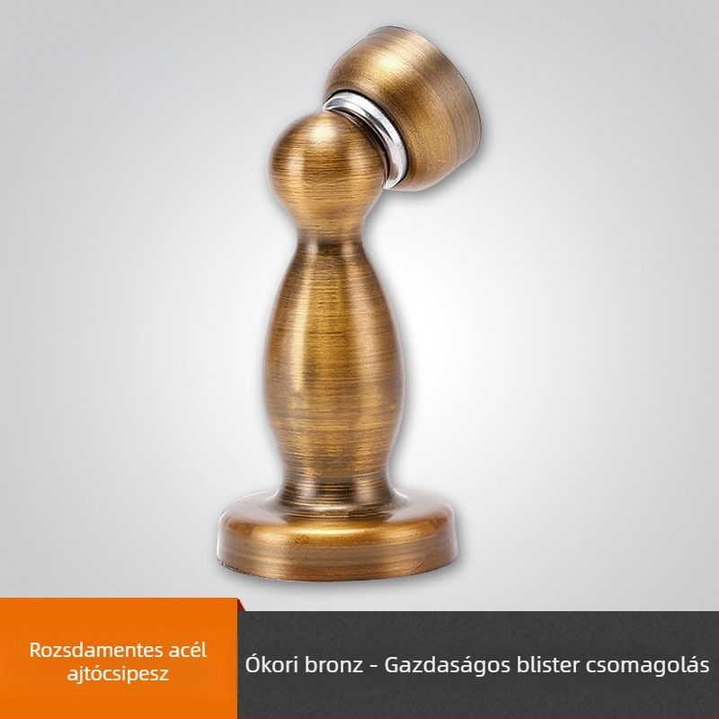 Cinkötvözetből készült minimalist ajtócsukó, beltéri fa ajtókhoz, falra szerelhető CT-01, kézi működtetés, standard felépítés