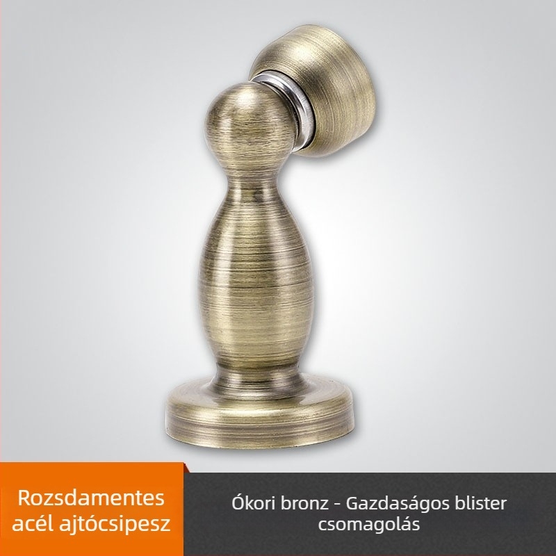 Cinkötvözetből készült minimalist ajtócsukó, beltéri fa ajtókhoz, falra szerelhető CT-01, kézi működtetés, standard felépítés