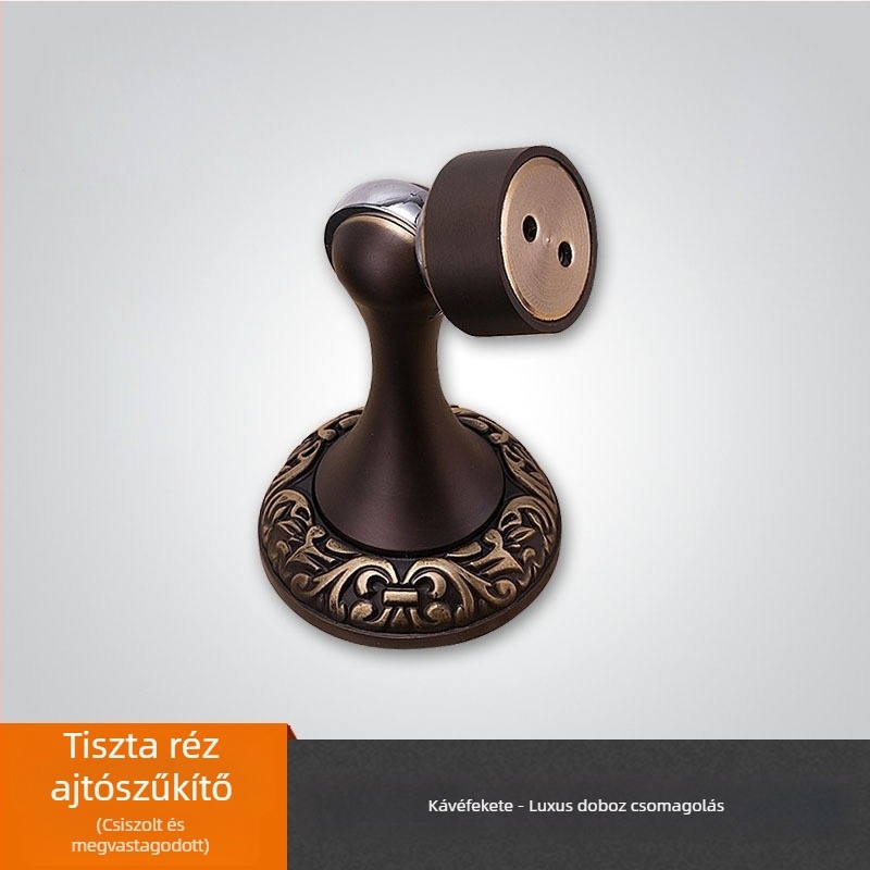 Cinkötvözetből készült minimalist ajtócsukó, beltéri fa ajtókhoz, falra szerelhető CT-01, kézi működtetés, standard felépítés