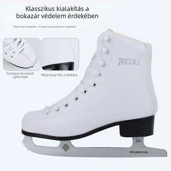 Cool Show Gyerek Jégkorcsolyák – Fagyálló PU Felsőrésze, Karbonacél Pengék