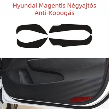 PVC szénszálas belső dekorációs matricák váltókarhoz, középső konzolhoz és ajtópanelhez – öntapadó hátoldallal