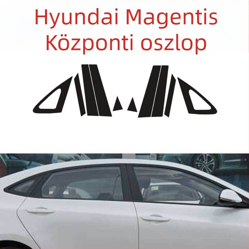 PVC szénszálas belső dekorációs matricák váltókarhoz, középső konzolhoz és ajtópanelhez – öntapadó hátoldallal