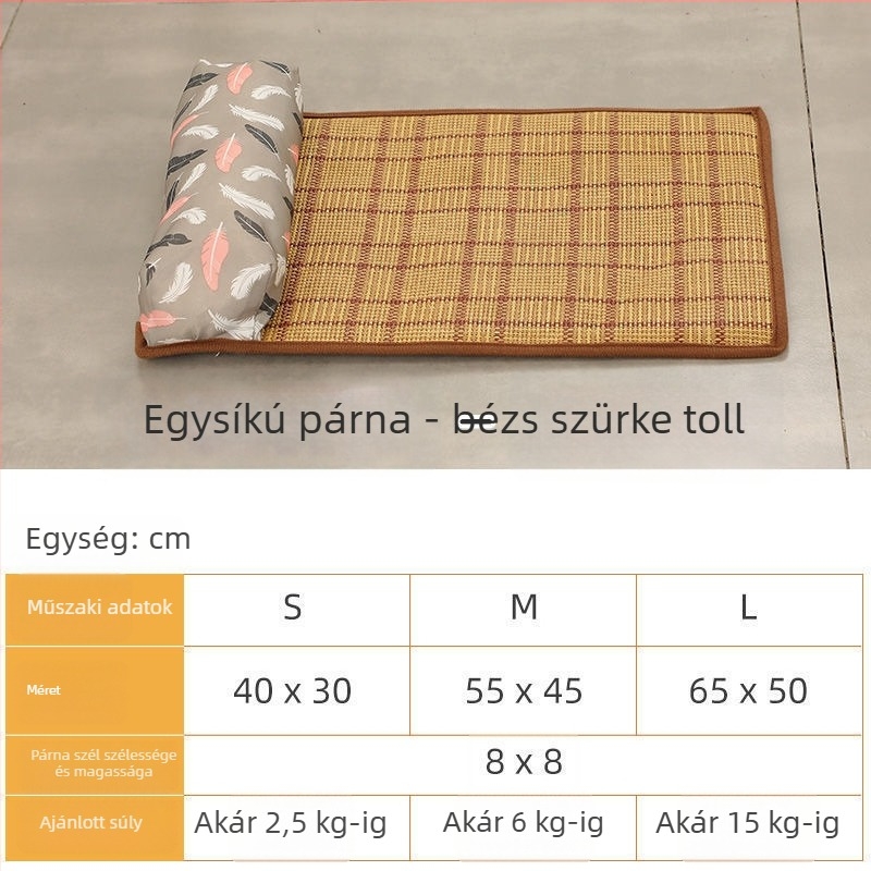 Kutyák számára rotán hűsítő fekhely párnával — anyag: Egyéb; eredet: Kontinentális Kína; importálva: Nem