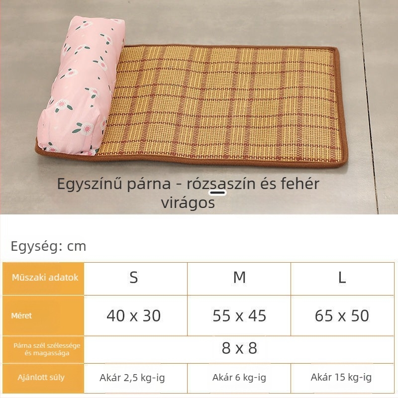 Kutyák számára rotán hűsítő fekhely párnával — anyag: Egyéb; eredet: Kontinentális Kína; importálva: Nem