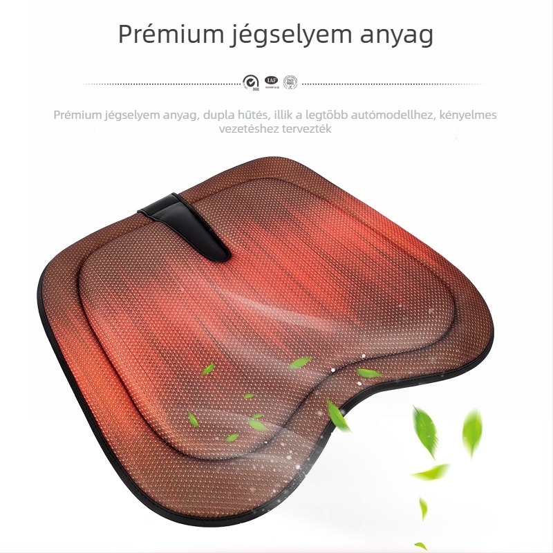 Hui Zefeng autóülés párna, egy darabos kivitel, jégselyem anyag