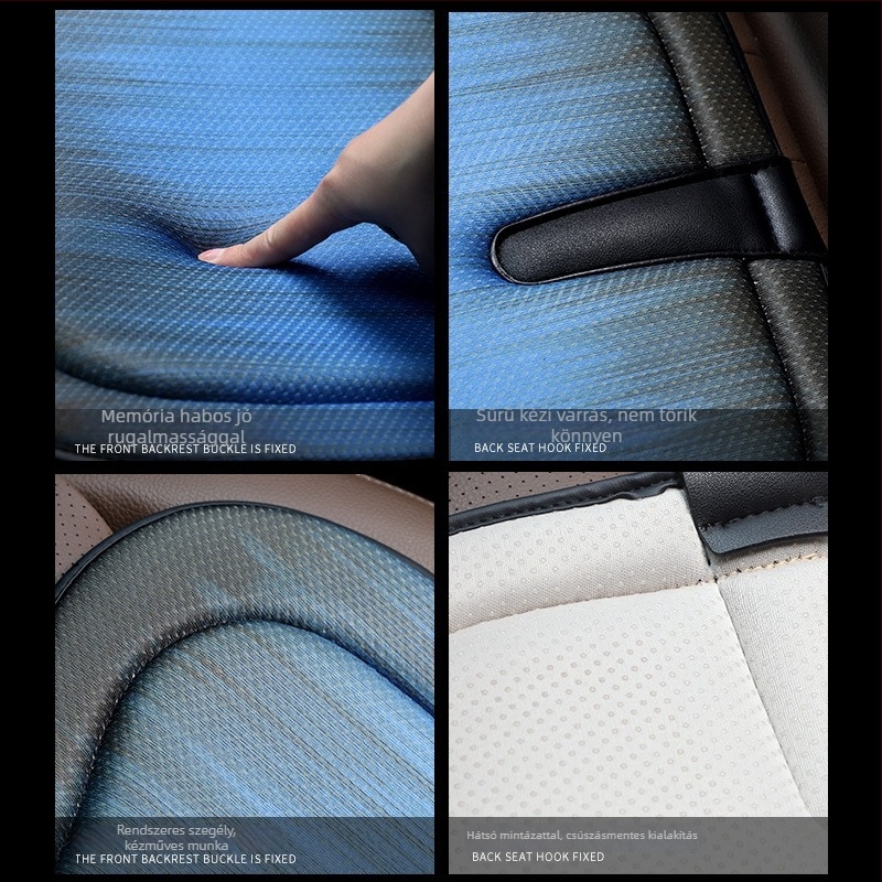 Hui Zefeng autóülés párna, egy darabos kivitel, jégselyem anyag