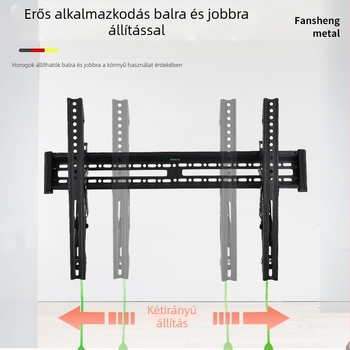 Beépített falra szerelhető TV tartó, forgó teleszkópos kar, vasból, modell C3-T, Smart TV-hez