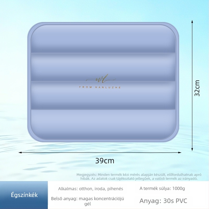 Jojoba Ice Pad – PVC anyagú jégkristály töltetű hűtőpad a hőguta megelőzésére és hűtésre, univerzális használat