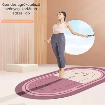 Jógaszőnyeg poliészter rostból, 7 mm vastagság, fitness felszereléshez, minta: egyéb