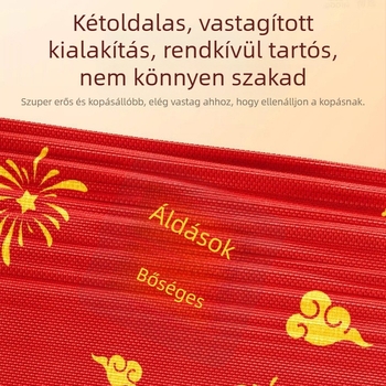 Piros esküvői egyszer használatos cipővédők, vastagított csúszásmentes, nem szövött anyagból, beltéri használatra, lélegző