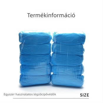 Egyszer használható vastagított nemszőtt anyagból készült cipővédők, porálló és kopásálló, egyszínű