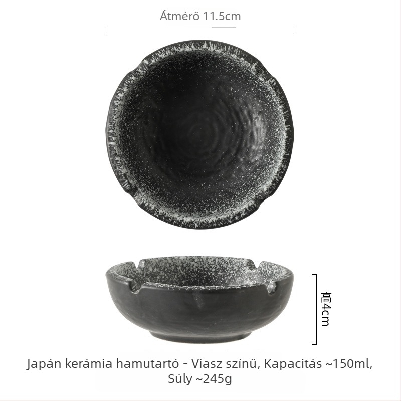 Japán stílusú kerámia hamutál otthonra, nappaliba és irodába, szállodai használatra