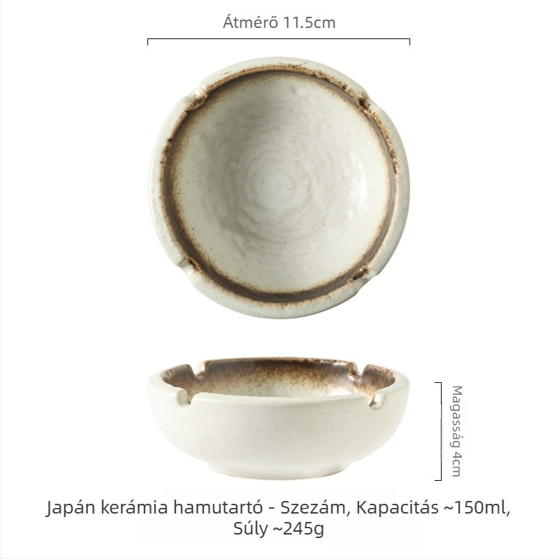 Japán stílusú kerámia hamutál otthonra, nappaliba és irodába, szállodai használatra