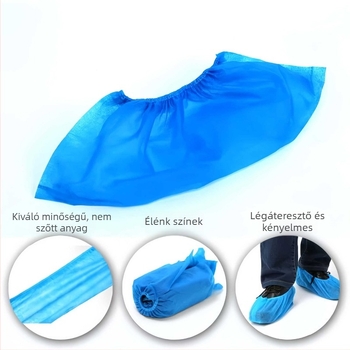 Egyszer használatos beltéri cipővédők, nem szőtt anyagból, légáteresztő, kopásálló, csúszásmentes, mosható, univerzális, extra vastag