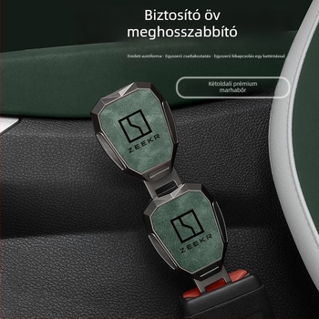 Autóbiztonsági öv hosszabbító | cinkötvözet + felső réteg marhabőr | Modell 202506261710 | Kompatibilis Zeekr 007GT / 7X / 001 / 009 Mix | Curtain Mark