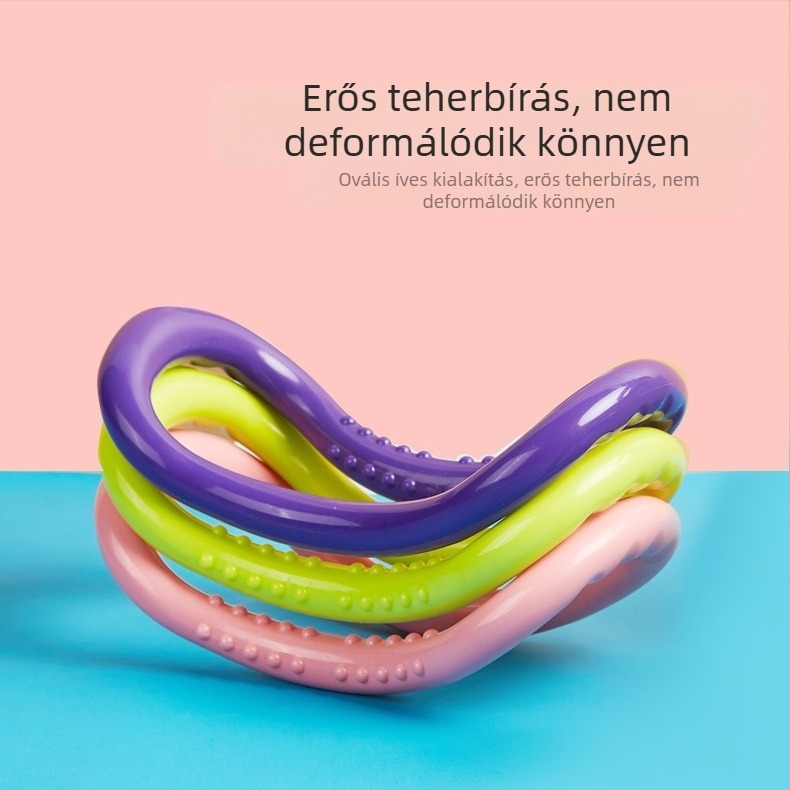 Jóga gyűrű dupla soros masszázspontokkal, egész testre kiterjedő használatra, ideális edzéshez, egészségügyi masszázshoz és szépséghez