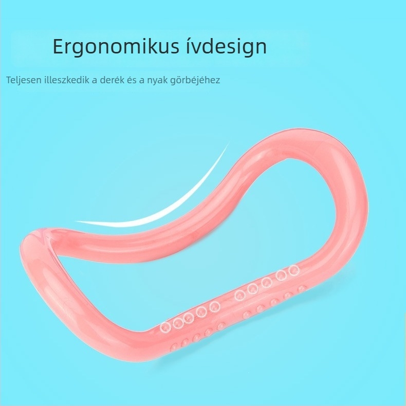 Jóga gyűrű dupla soros masszázspontokkal, egész testre kiterjedő használatra, ideális edzéshez, egészségügyi masszázshoz és szépséghez