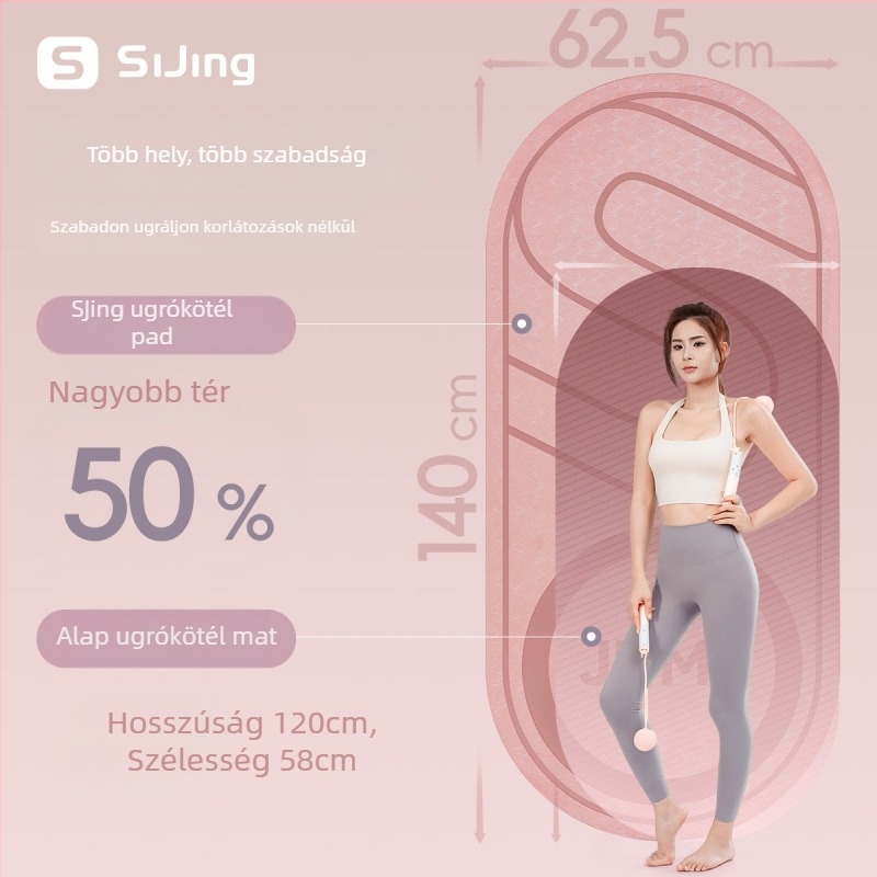 TPE jóga matrac, 2 kg, csúszásmentes, ütéscsillapító és hangszigetelő, beltéri edzéshez