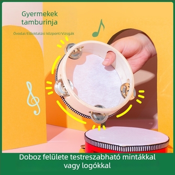 Omair Fa-tamburin gyerekeknek (4–6 évesek), Orff professzionális ütőhangszer, származás Yanshi, Henan, Uniszex