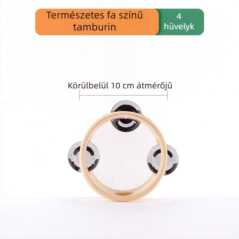 Omair Fa-tamburin gyerekeknek (4–6 évesek), Orff professzionális ütőhangszer, származás Yanshi, Henan, Uniszex