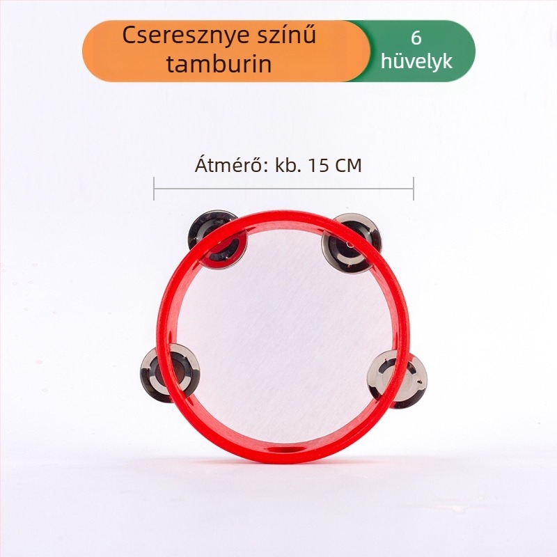 Omair Fa-tamburin gyerekeknek (4–6 évesek), Orff professzionális ütőhangszer, származás Yanshi, Henan, Uniszex