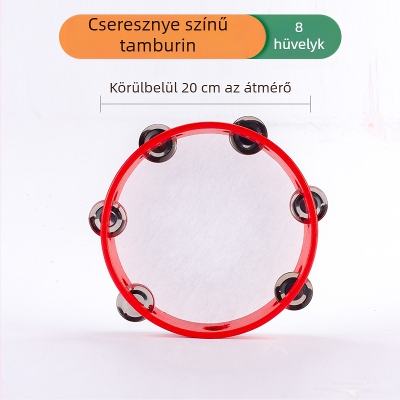 Omair Fa-tamburin gyerekeknek (4–6 évesek), Orff professzionális ütőhangszer, származás Yanshi, Henan, Uniszex