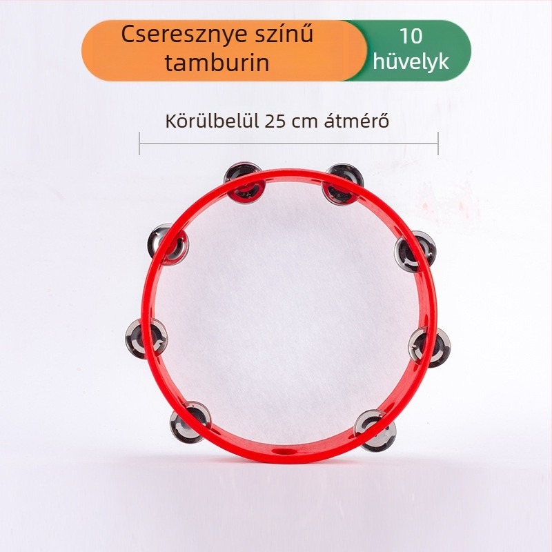 Omair Fa-tamburin gyerekeknek (4–6 évesek), Orff professzionális ütőhangszer, származás Yanshi, Henan, Uniszex