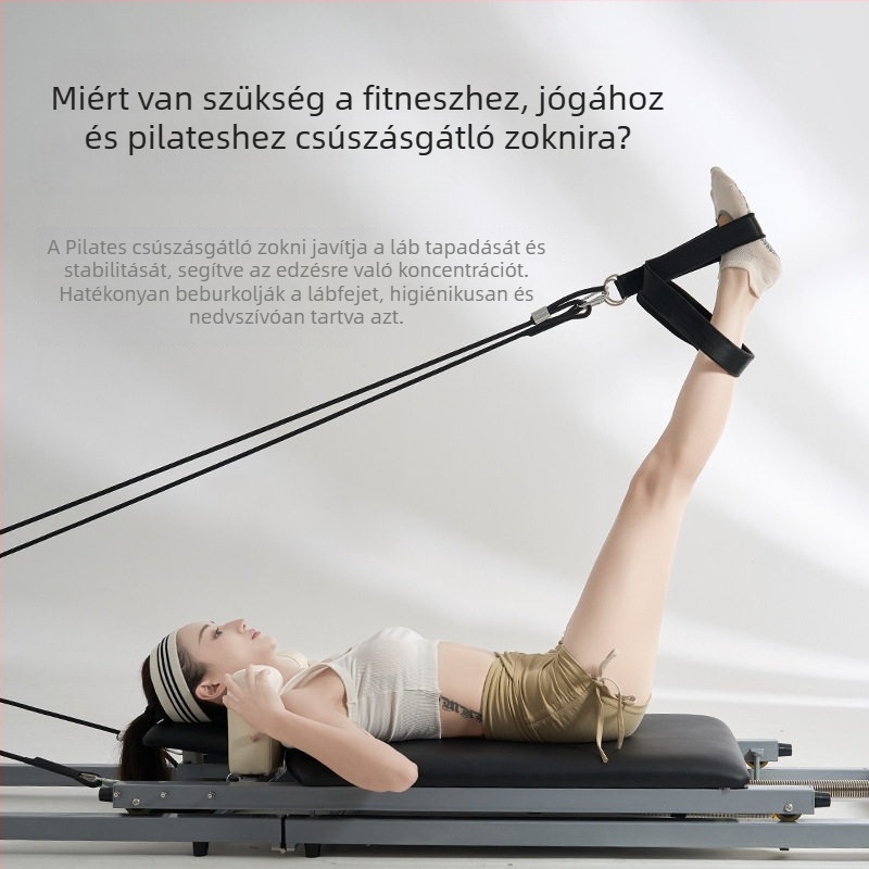 Női jóga zoknik csúszásmentes talppal, professzionális pilates, tánc és edzés