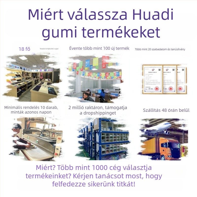 Kétoldalas egérpad hőtranszferrel, természetes gumi, csúszásmentes, logó nyomtatás, OEM testreszabás