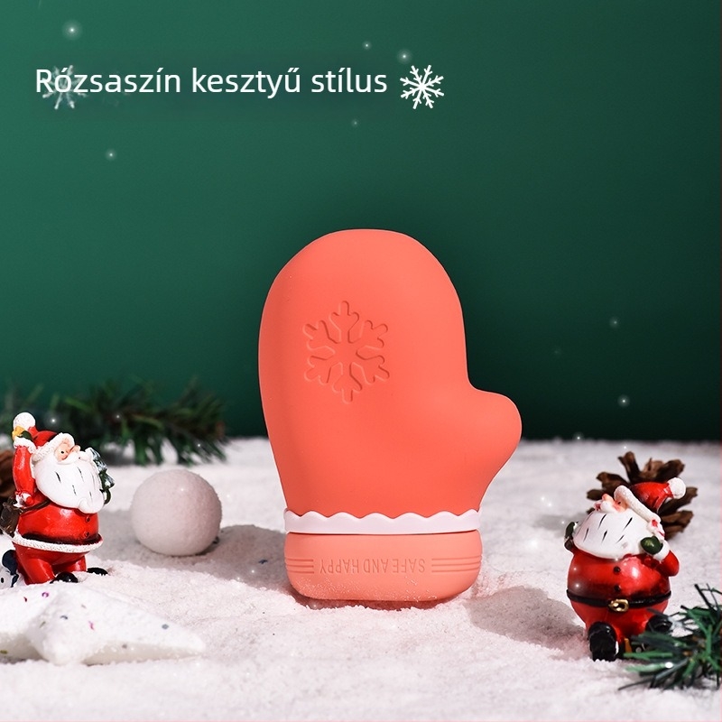 Szjdl szilikon melegvíz palack vízzel töltve — kézmelegítő, egész testre alkalmas, egyszerű stílus, testreszabható design (125–128 g)
