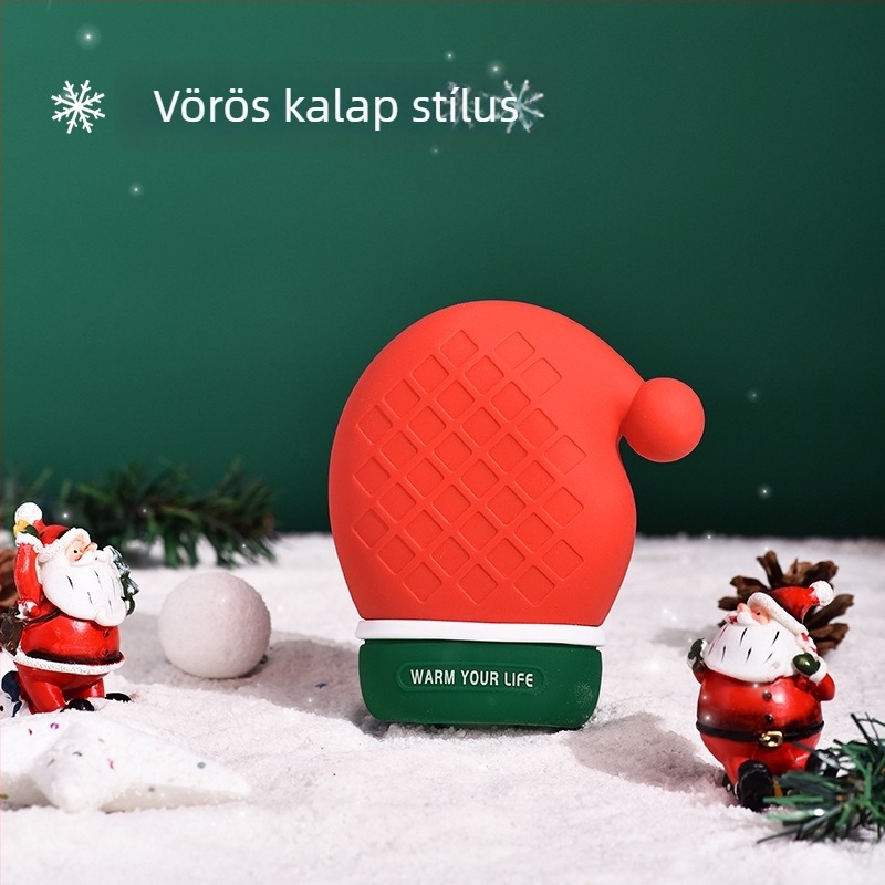 Szjdl szilikon melegvíz palack vízzel töltve — kézmelegítő, egész testre alkalmas, egyszerű stílus, testreszabható design (125–128 g)
