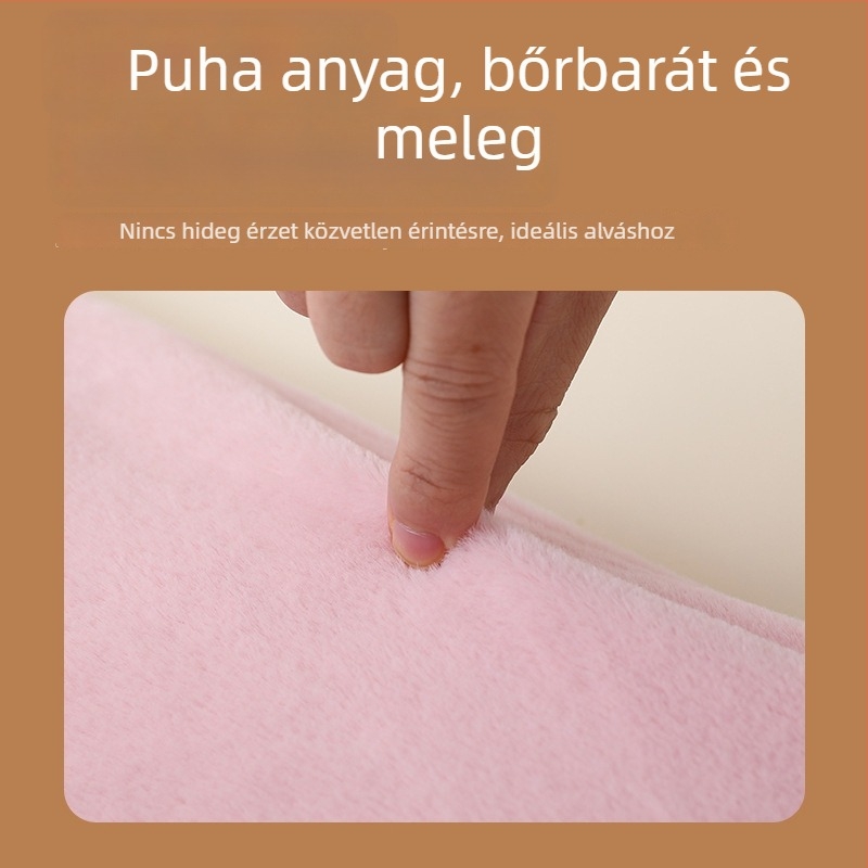 Hosszú melegvizes palack plüss borítással, kiterjesztett töltési dizájn, deréktámasz, ágymelegítés