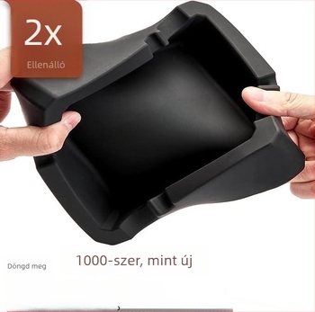 Szilikonból készült hamutál trabucokra logóval, japán minimalist stílus, újrahasználható, dekoratív és tároló funkcióval