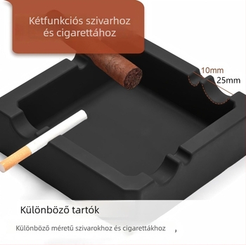 Szilikonból készült hamutál trabucokra logóval, japán minimalist stílus, újrahasználható, dekoratív és tároló funkcióval